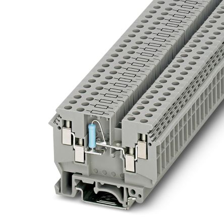 Phoenix Contact 2775250 UDK 4-DUR 499 Series Component Terminal Block Grey, 2.5mm², 1-Level, Screw