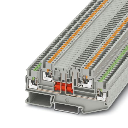 Phoenix Contact 3210230 PTT 2.5-L/TG Series Disconnect Terminal Block Grey, 2.5mm², 1-Level, Push-in