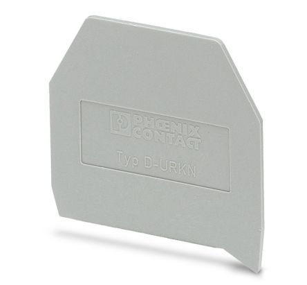 Phoenix Contact D-URKN Series End Cover for Use with DIN Rail Terminal Blocks