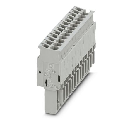 Phoenix Contact SP 2.5/13 Series Terminal Plug for Use with DIN Rail