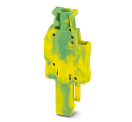 Phoenix Contact UPBV 2.5/1 GNYE Series Terminal Plug for Use with DIN Rail