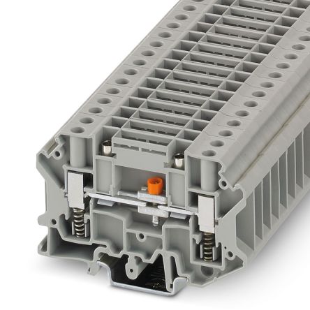 Phoenix Contact 3070311 USST 6-T/SB-P Series Test Disconnect Terminal Block Grey, 6mm², 1-Level, Screw