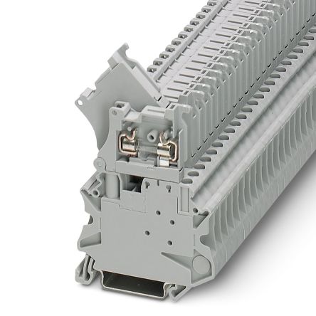 Phoenix Contact 3074169 UT 4-HESI (5X20) GY Series Modular Terminal Block Grey, 1mm², 1-Level, Screw