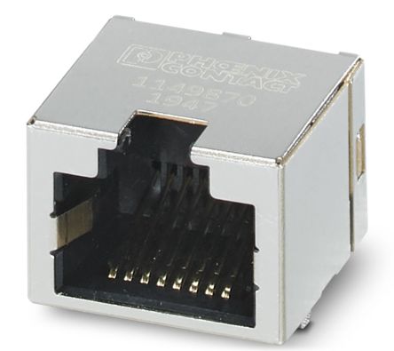 Phoenix Contact CUC Series RJ45 Connector Female, Through Hole 1 Port 8 Way