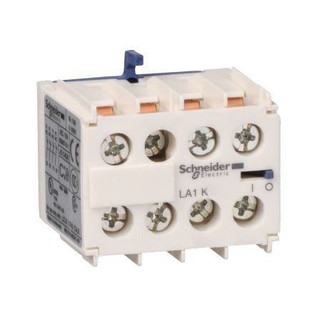 Schneider Electric Auxiliary Contact, 4 Contact, 1 NO/3 NC, TeSyS CA, DIN Rail, Screw, 10 A, 600V ac, LA1KN13