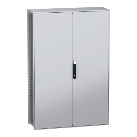 Schneider Electric PanelSeT SFN Series Galvanised Steel 2-Door Floor Standing Enclosure, Plain Door, IP55 400 mm, 1200