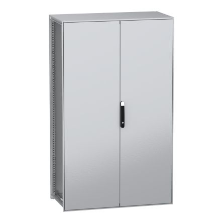 Schneider Electric PanelSeT SFN Series Galvanised Steel 2-Door Floor Standing Enclosure, Plain Door, IP55 600 mm, 1200