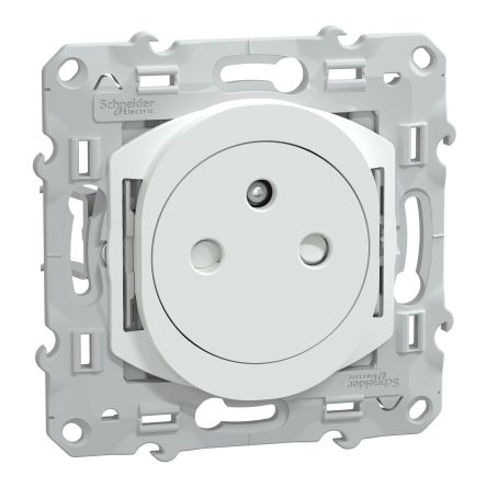 Schneider Electric White, 1 Gang, Ovalis