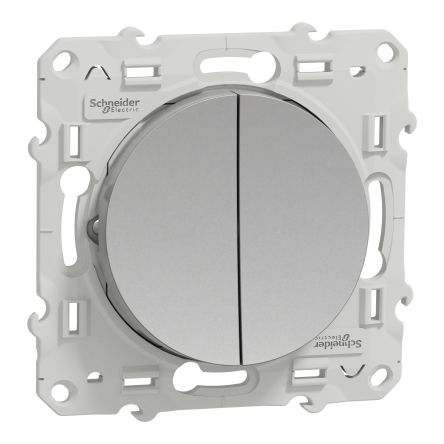 Schneider Electric Grey, 1 Gang, Odace 2011