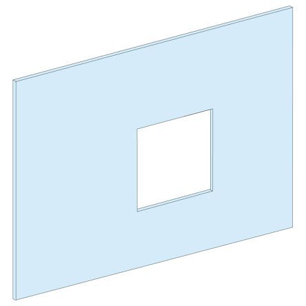 Schneider Electric PrismaSeT G Series Steel Front Plate for Use with PrismaSeT G, Vigi NSX 400/600 550 mm x 550 mm x
