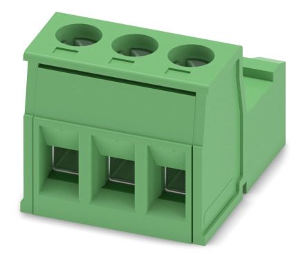 Phoenix Contact CLASSIC COMBICON IC Series Pluggable Terminal Block, 3-Contact, 5.08 mm Pitch, 1 Row, 1786187