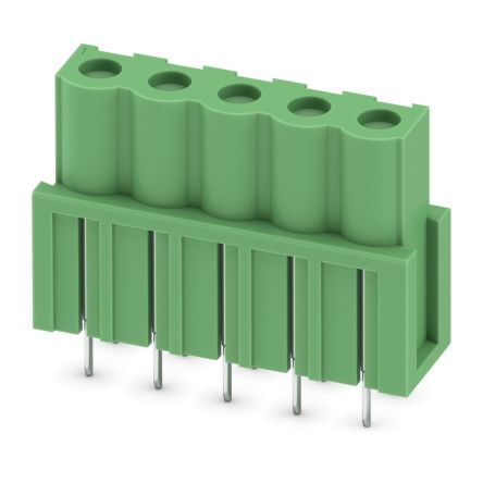Phoenix Contact COMBICON ICV Series Pluggable Terminal Block, 5-Contact, 5.08 mm Pitch, 1 Row, 1785971