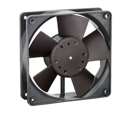 ebm-papst 4300 Series Axial Fan, 12V dc, 170 m³/h, 5 W, 417 mA Max, IP68 119 mm 119mm 32 mm