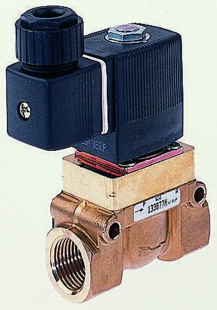 Burkert Solenoid Valve 134592, 2 Port, NC, 110V ac