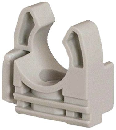 Schneider Electric Conduit Clip, Conduit Fitting, Polyamide 66, Grey IP30, IP40, IP41 rating