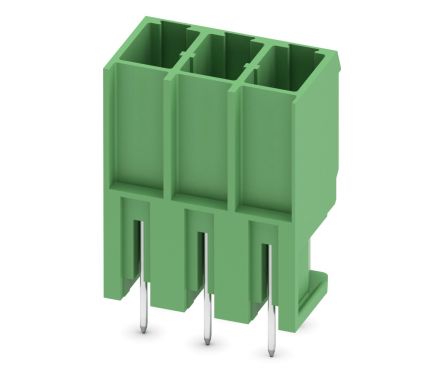 Phoenix Contact COMBICON PCV Series Pluggable Terminal Block, 3-Contact, 7.62 mm Pitch, 1 Row, 1804690