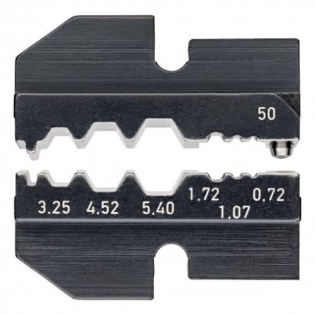 Knipex, 97 Crimp Die Set, Coaxial Type Crimp Die Black
