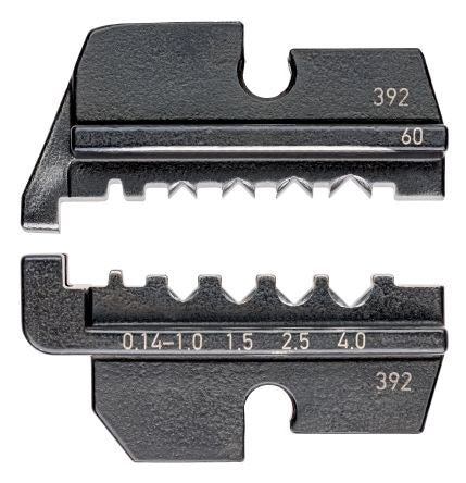 Knipex, 97 Crimp Die Set, Coaxial Type Crimp Die Black