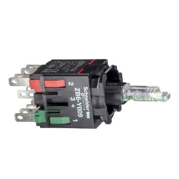 Schneider Electric Harmony Series Contact & Light Block, 24V, Yellow Light, 1 NO/1 NC