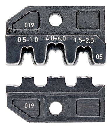 Knipex, 97 Crimp Die Set, Coaxial Type Crimp Die Black
