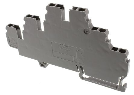 WAGO 870-551 870 Series Terminal Block Grey, 2.5mm², 3-Level, Cage Clamp