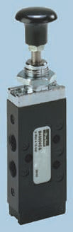 Parker Button Pneumatic Manual Control Valve 43 Series, G G 1/8, III B