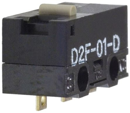 Omron Pin Plunger Micro Switch, Solder Terminal, 100mA, 30 V dc, SPDT, IP40