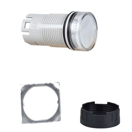 Schneider Electric, Harmony, Panel Mount White Incandescent Lamp Pilot Light Head, 16 mm Cutout, IP65, Round, 240V