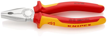 Knipex 1-Piece Combination Plier, 200mm Overall VDE/1000V Approved