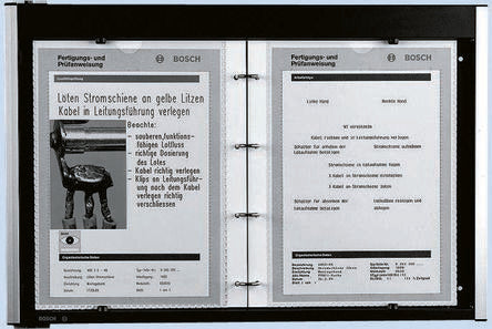 Bosch Rexroth Plastic, Sheet Steel, Aluminium Information Board Information Board