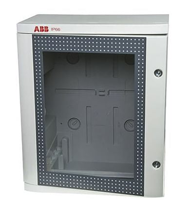 ABB 1SL02 Series Thermoplastic Wall Box, IP66 Transparent Door, 550 mm x 460 mm x 260 mm