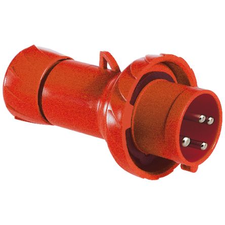 Schneider Electric, Mureva IP67 Red Cable Mount 3P+PE Straight Industrial Power Connector, 16A, 415V