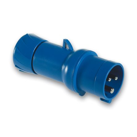 Schneider Electric, Mureva IP44 Blue Cable Mount 2P+PE Straight Industrial Power Connector, 32A, 230V