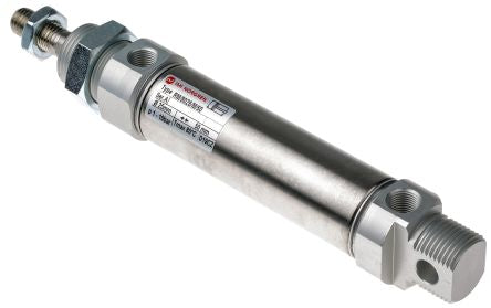 Norgren Pneumatic Roundline Cylinder - 25 mm Bore, 40 mm RM/8000/M Series, Double Acting Acting