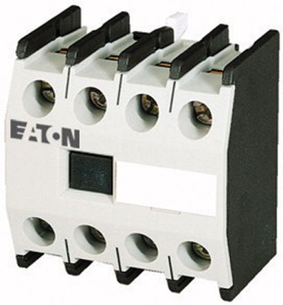 Eaton Auxiliary Contact, 4 Contact, 2 NC/2 NO, DILM, Front, 10 A, 500V ac, 277953 DILM150-XHIV22
