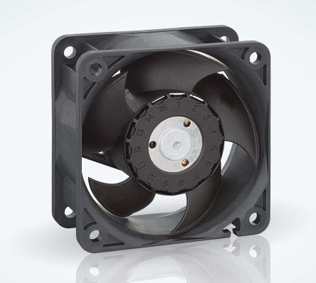ebm-papst 620 Series Axial Fan, 24V dc, 40 m³/h, 2.2 W, 92 mA Max, IP20 60 mm 60mm 25 mm