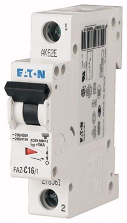Eaton xEffect xEffect Miniature Circuit Breaker, 1-Pole, 20A, Type S, 230V ac AC, 10 kA Breaking Capacity