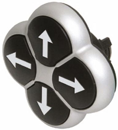 Eaton RMQ Titan M22 Series Black Momentary Push Button Head, 22 mm Cutout, IP66