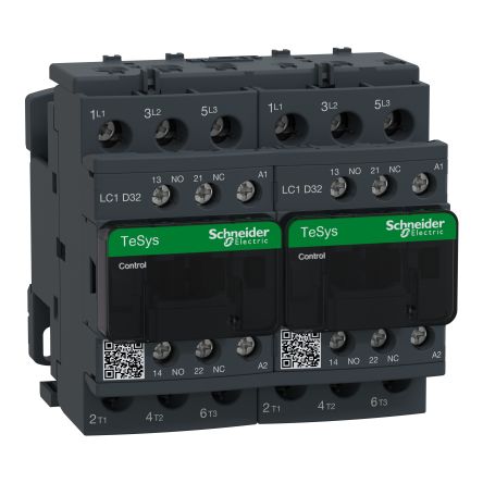 Schneider Electric TeSyS D Contactor, 48V ac Coil, 3-Pole, 32 A, 15 kW 48V ac, 3 NO, 690V ac