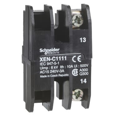 Schneider Electric Harmony Series Contact Block, 50V, 1 NO