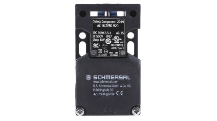 Schmersal AZ16 Safety Interlock Switch, Keyed, Fibreglass Reinforced Thermoplastic, Interlock