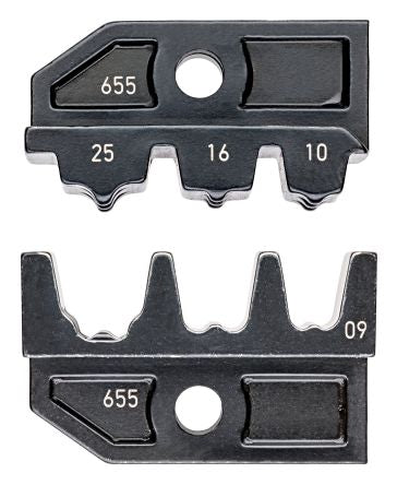 Knipex, 97 49 09 Crimp Die Set, Coaxial Type Crimp Die Black