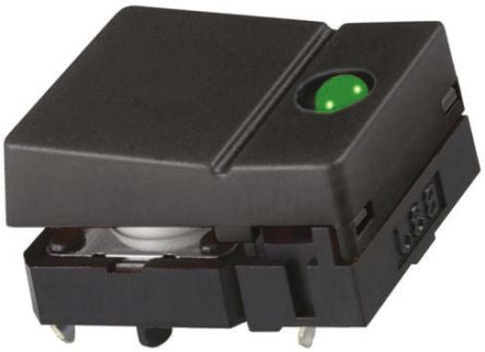 Omron Black Tactile Switch Button, 6.8 mm, SPST 50mA 24 V dc, Through Hole