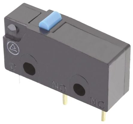 Omron Pin Plunger Subminiature Micro Switch, PCB Terminal Terminal, 5A, 250 V ac, 30 V dc, SPDT, IP40