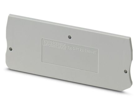 Phoenix Contact D-PT Series End Cover for Use with DIN Rail Terminal Blocks