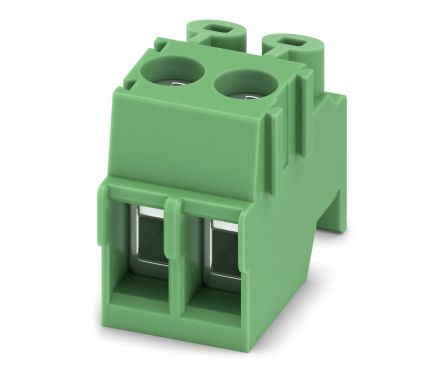 Phoenix Contact PT 1.5/2-PH-3.5 Series Pluggable Terminal Block, 2-Contact, 3.5 mm Pitch, 1 Row, 1984316