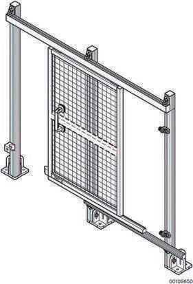 Bosch Rexroth Safety Door EcoSafe, Aluminium 1800 mm Height, 1m Width