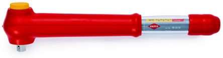 Knipex Click Torque Wrench, 5 To 50 Nm, 1/2 in Drive, Square Drive, 385mm Overall