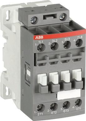 ABB AF26Z Contactor, 110V ac/dc Coil, 4-Pole, 45 A, 11 kW 130V, 2 NO/2 NC, 690V ac