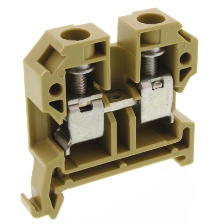 Weidmüller 0443760000 SAK Series Feed Through Terminal Block Beige, 10mm², 1-Level, Screw, IECEx, ATEX
